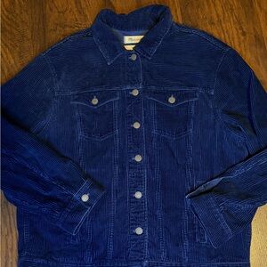 Madewell Women's Navy Corduroy Jacket